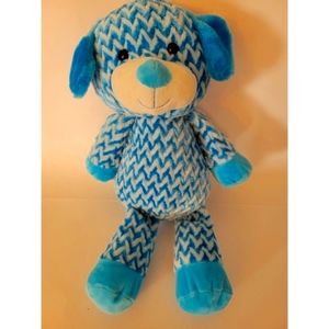 KellyToy Blue and White Puppy Plush
